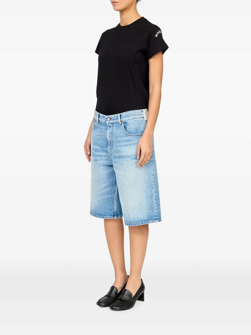 MM6 Maison Margiela Denim bermuda shorts Blauw
