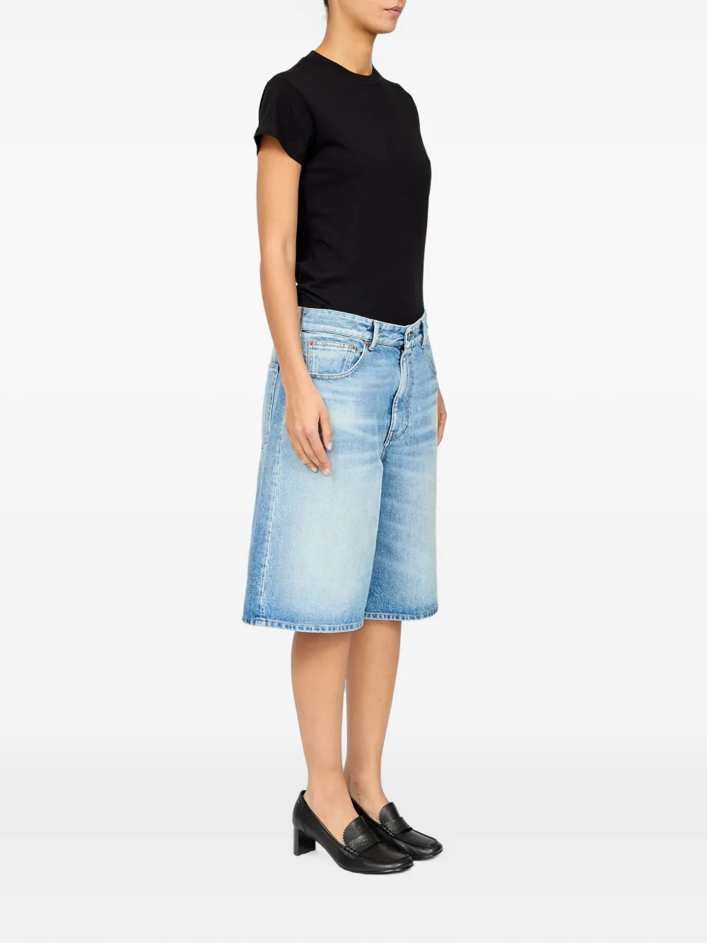 MM6 Maison Margiela Denim bermuda shorts Blauw