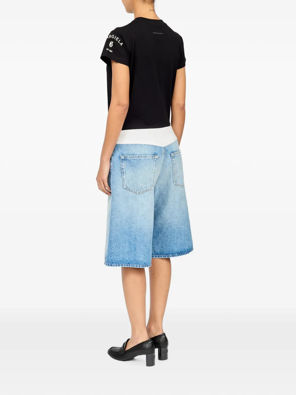 MM6 Maison Margiela Denim bermuda shorts Blauw
