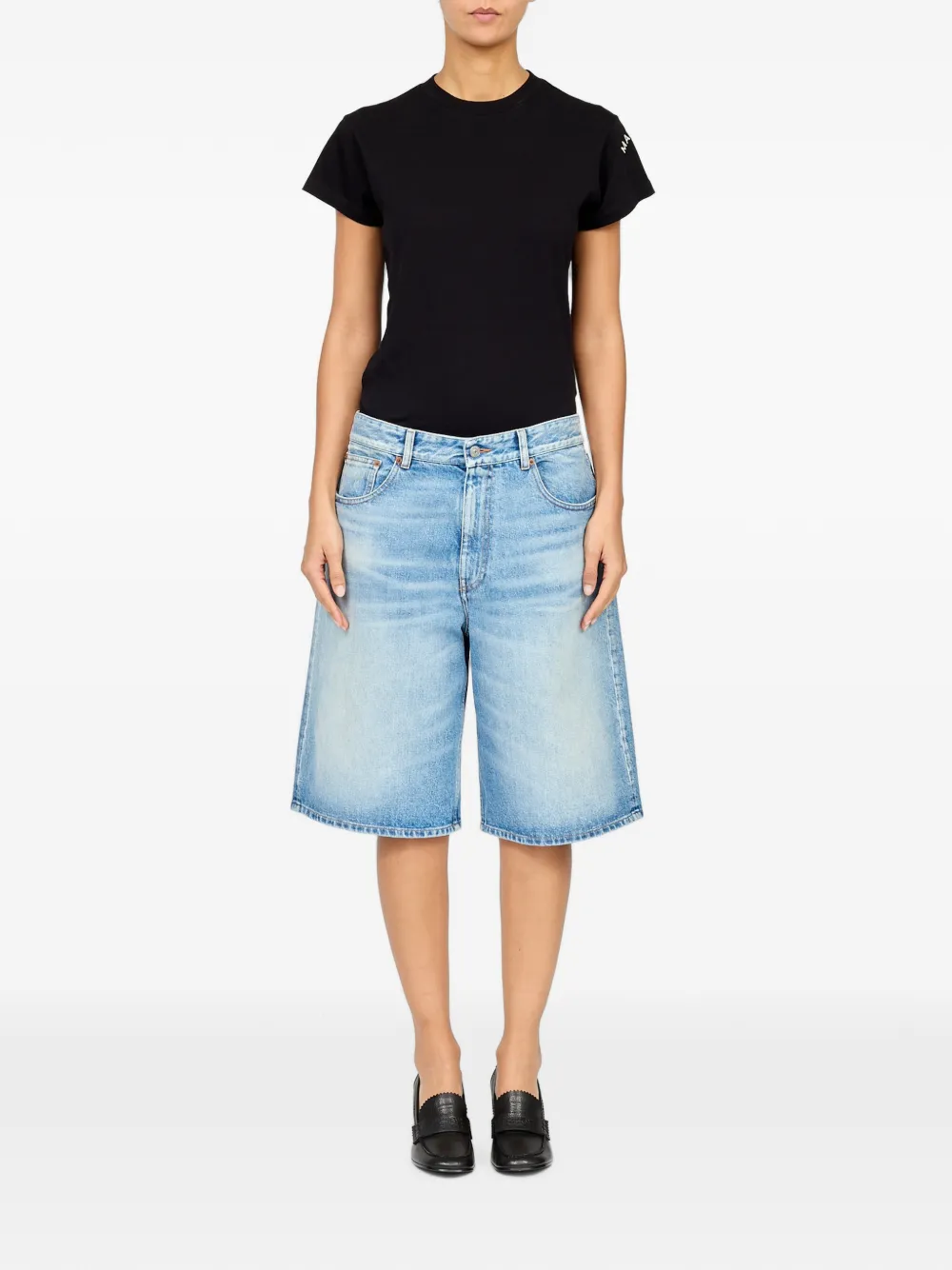 MM6 Maison Margiela Denim bermuda shorts Blauw