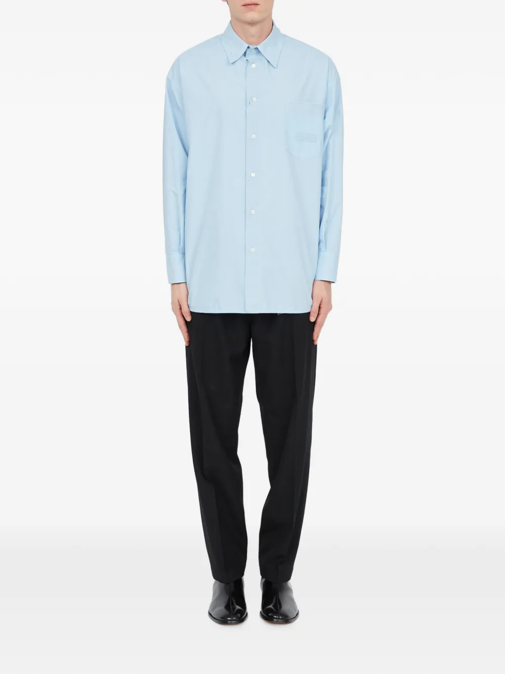 MM6 Maison Margiela Katoenen overhemd Blauw