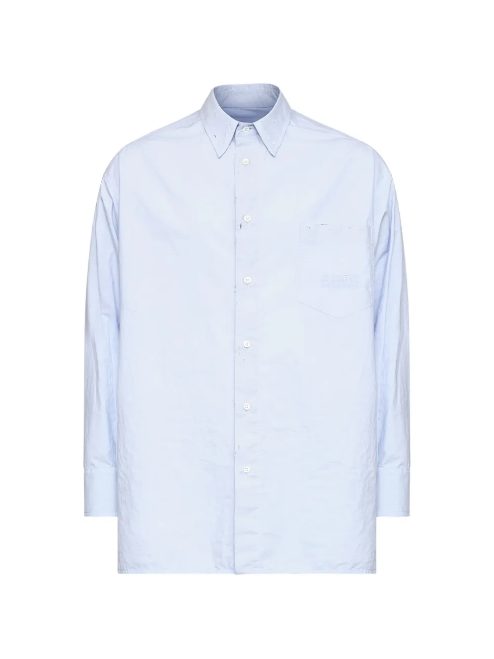 MM6 Maison Margiela cotton poplin shirt - Blue
