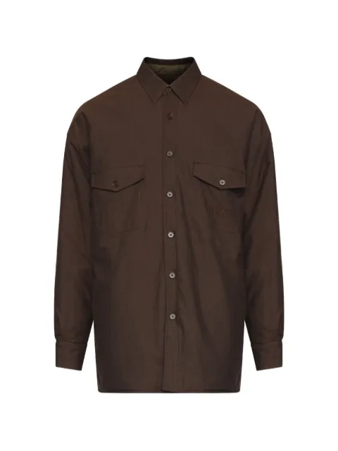 MM6 Maison Margiela reversible wool-blend shirt
