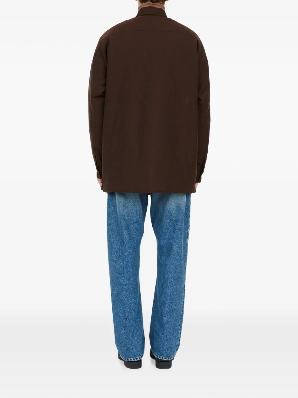 MM6 Maison Margiela Omkeerbaar overhemd van wolblend Bruin