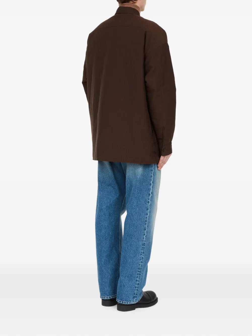 MM6 Maison Margiela Omkeerbaar overhemd van wolblend Bruin