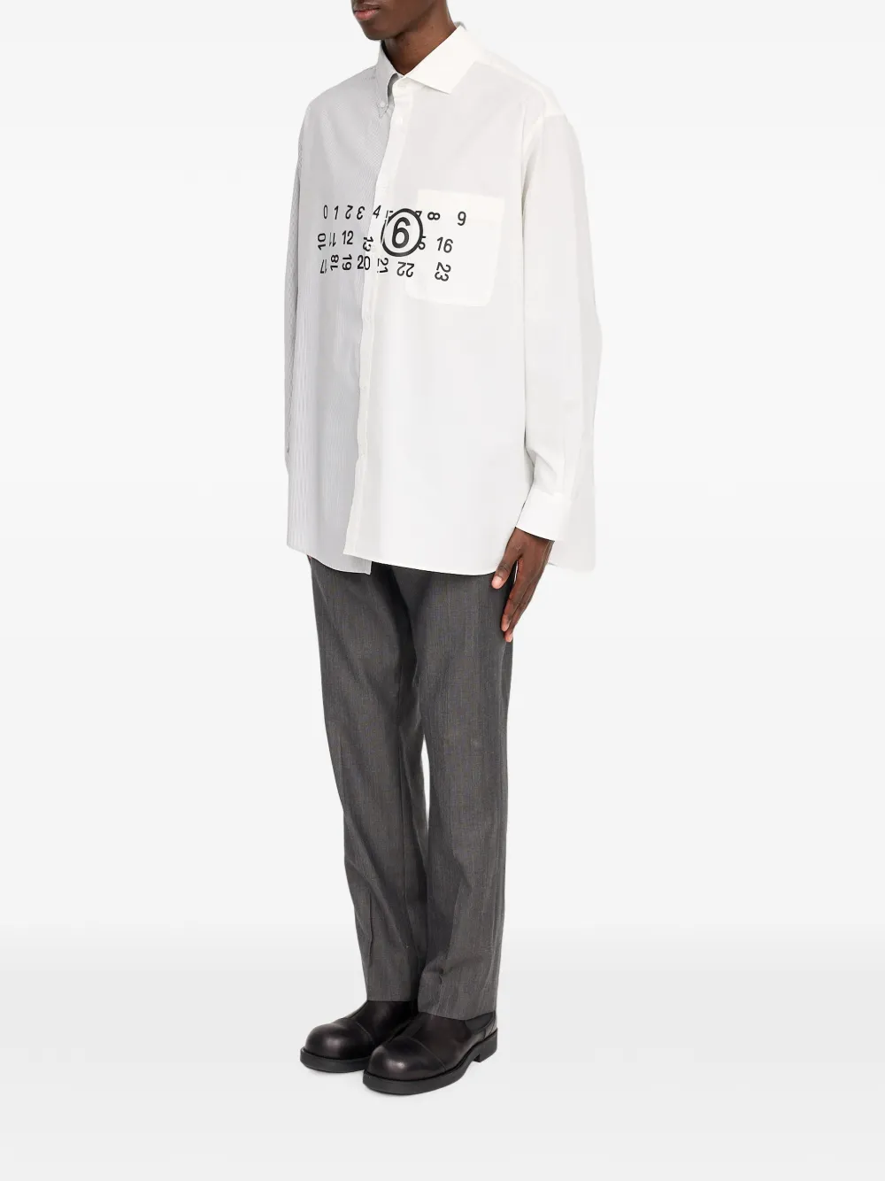 MM6 Maison Margiela Katoenen overhemd Wit