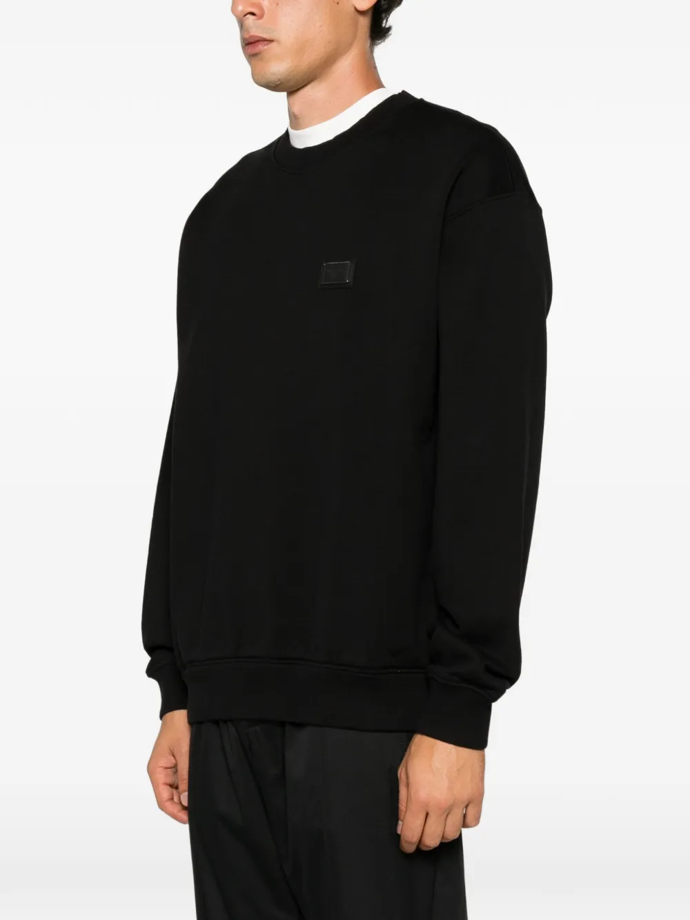 Dolce & Gabbana Sweater met logoplakkaat Zwart
