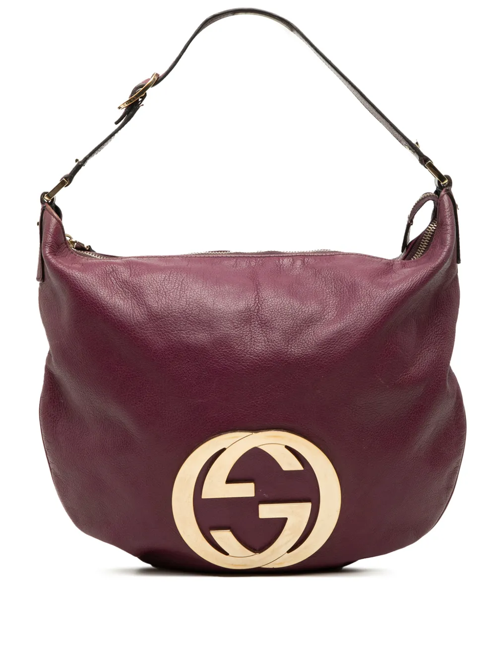 Gucci Pre-Owned 2000-2015 Calfskin Interlocking G Blondie hobo bag - Viola