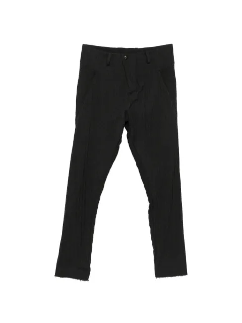 Masnada herringbone-pattern belt-loop trousers
