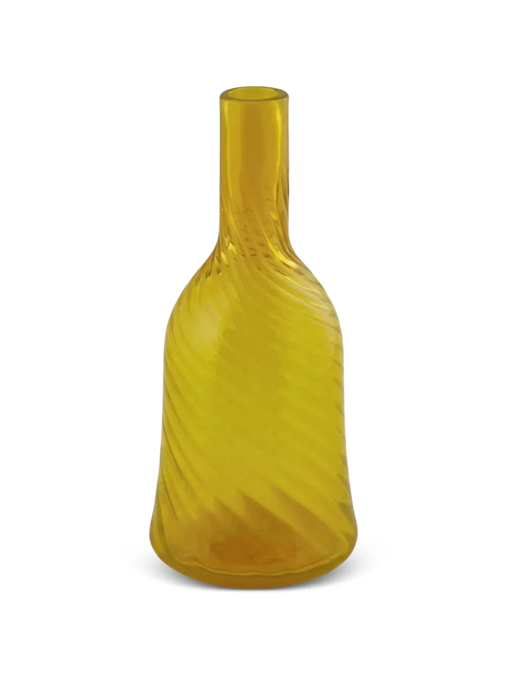 ENZO DE GASPERI rippled-effect bottle vase - Gelb