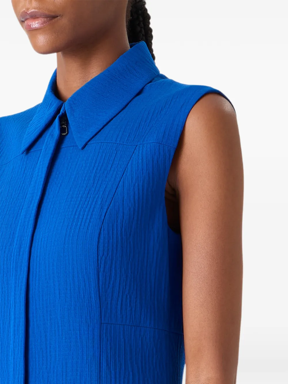 Akris Mouwloze midi-jurk Blauw