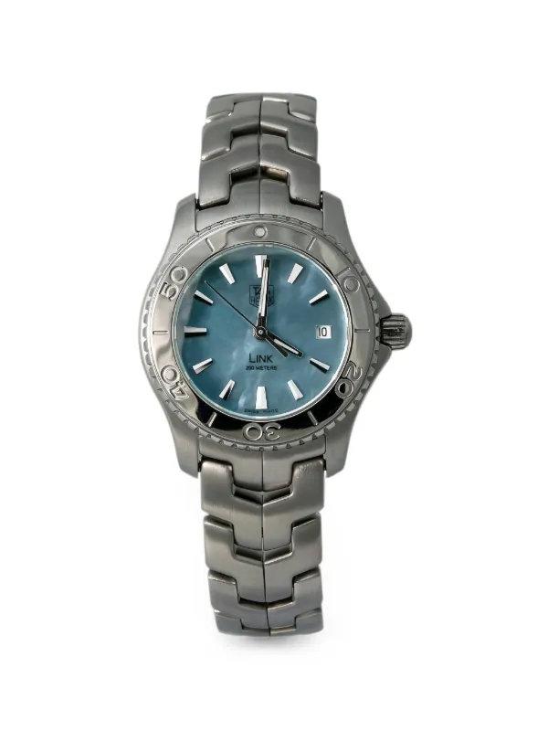 TAG Heuer Pre-owned Link 27mm Watch in Blue