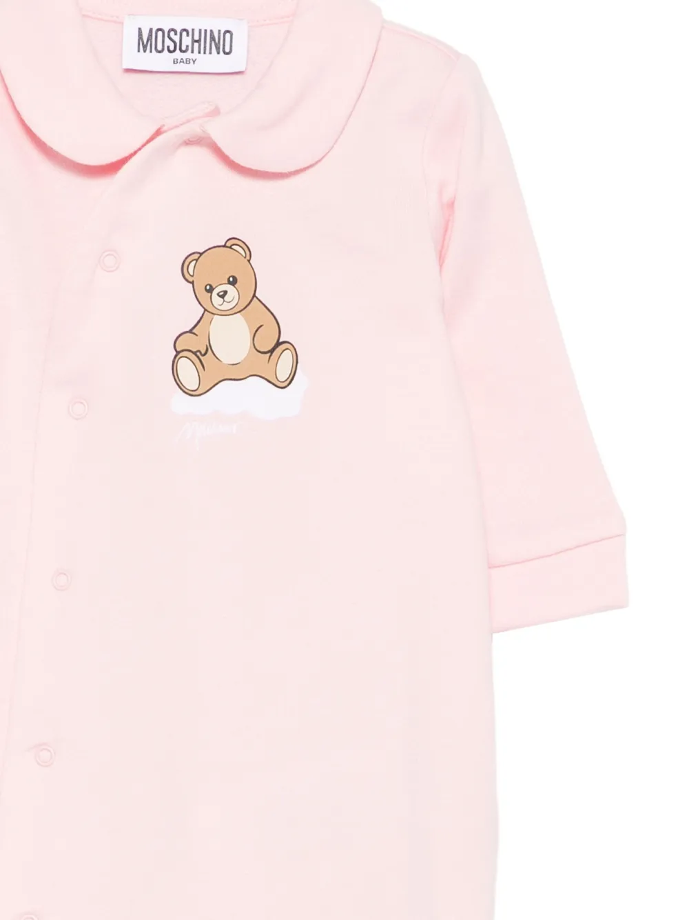 Moschino Kids Pyjama met logoprint Roze