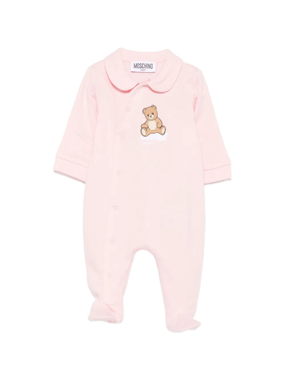 Moschino Kids logo-print pajamas - Rosa