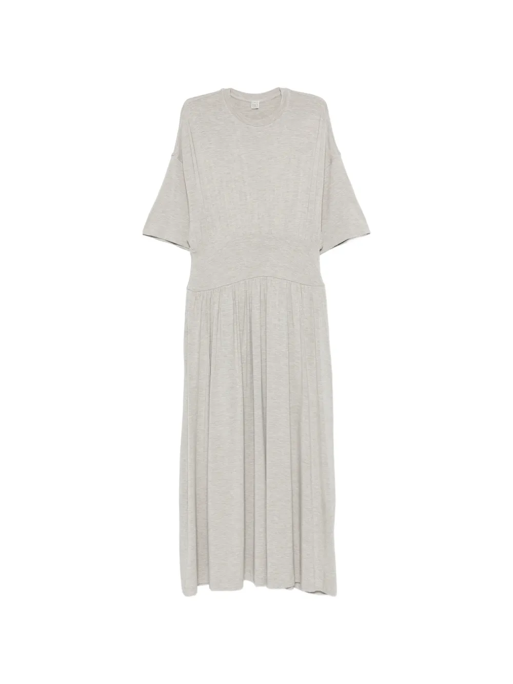 TOTEME gathered-waist midi dress - Grey