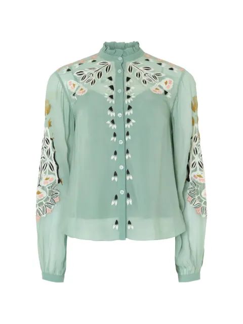 Temperley London Camisa Rosalba com bordado