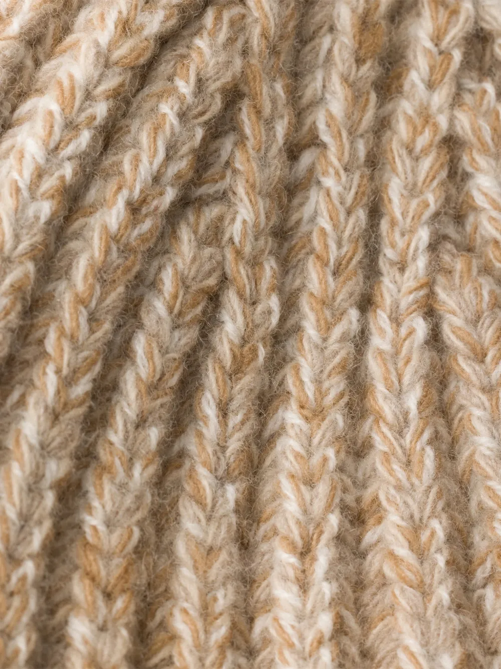 Prada Mouliné kasjmier en wollen muts Beige