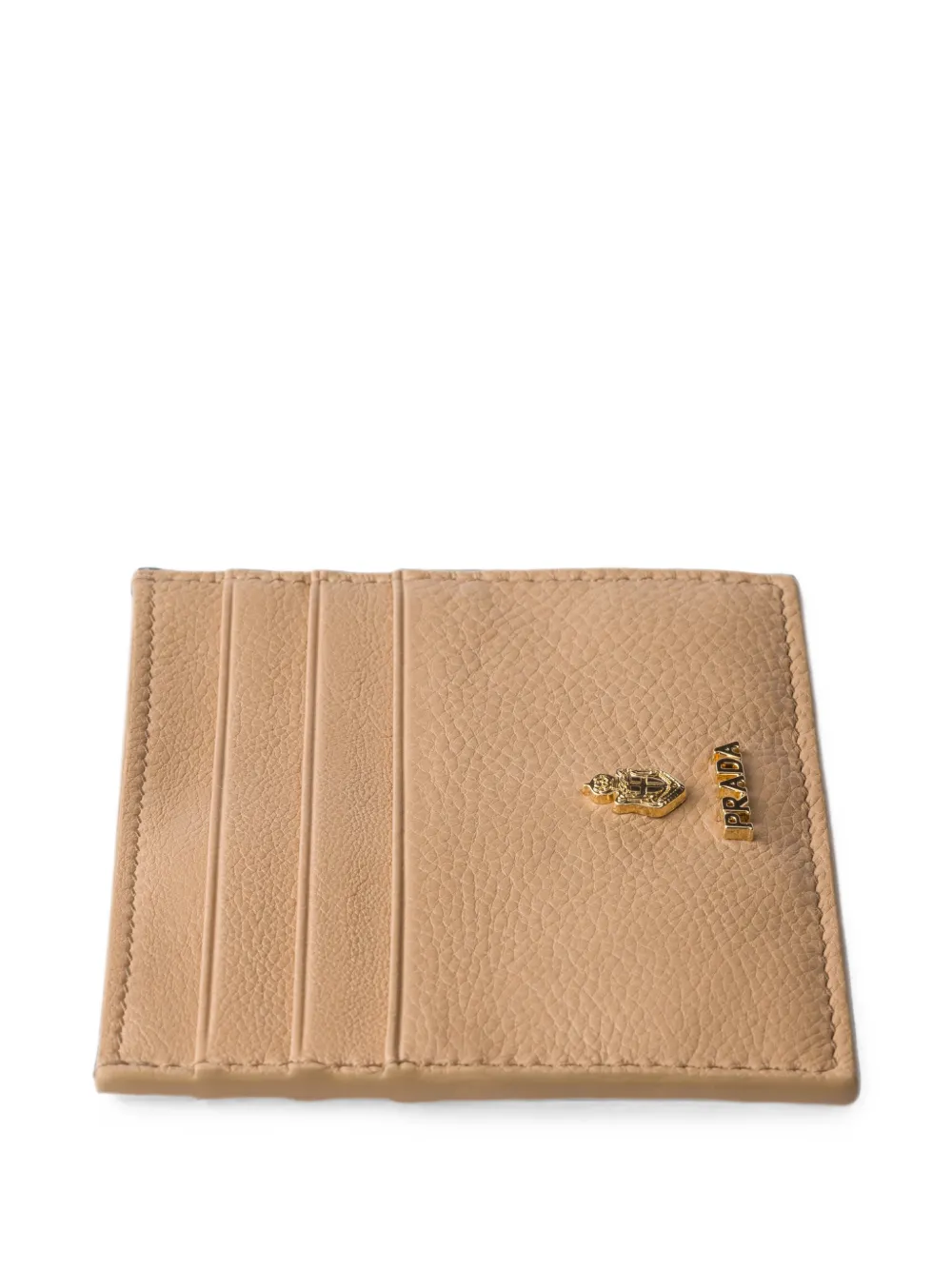 Prada Leren pasjeshouder Beige
