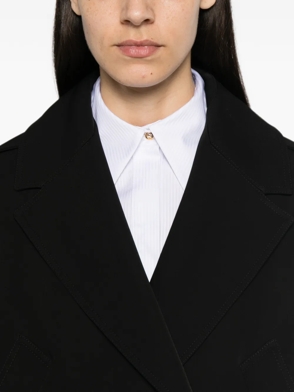 Elisabetta Franchi Jas met dubbele rij knopen Zwart