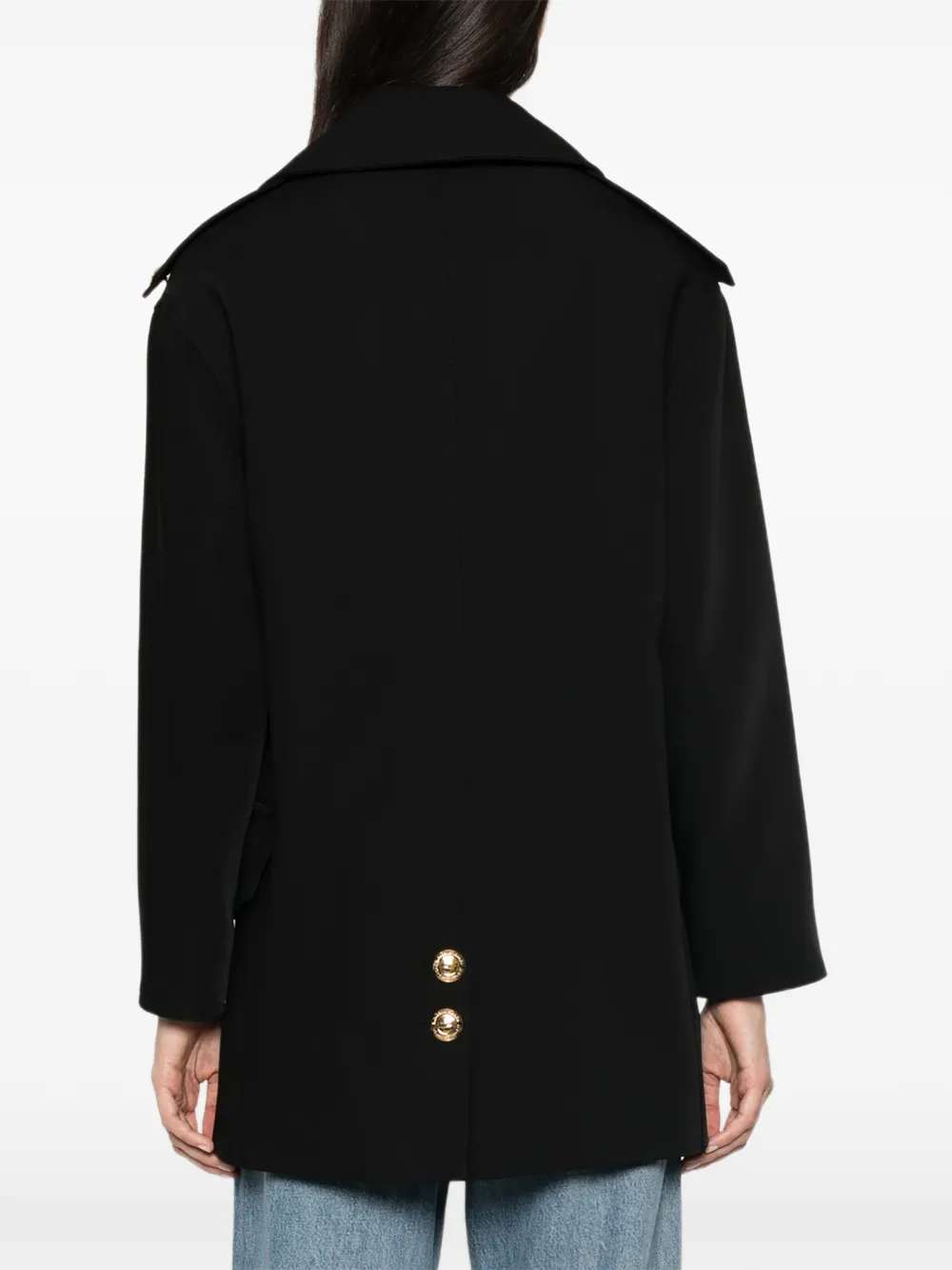 Elisabetta Franchi Jas met dubbele rij knopen Zwart