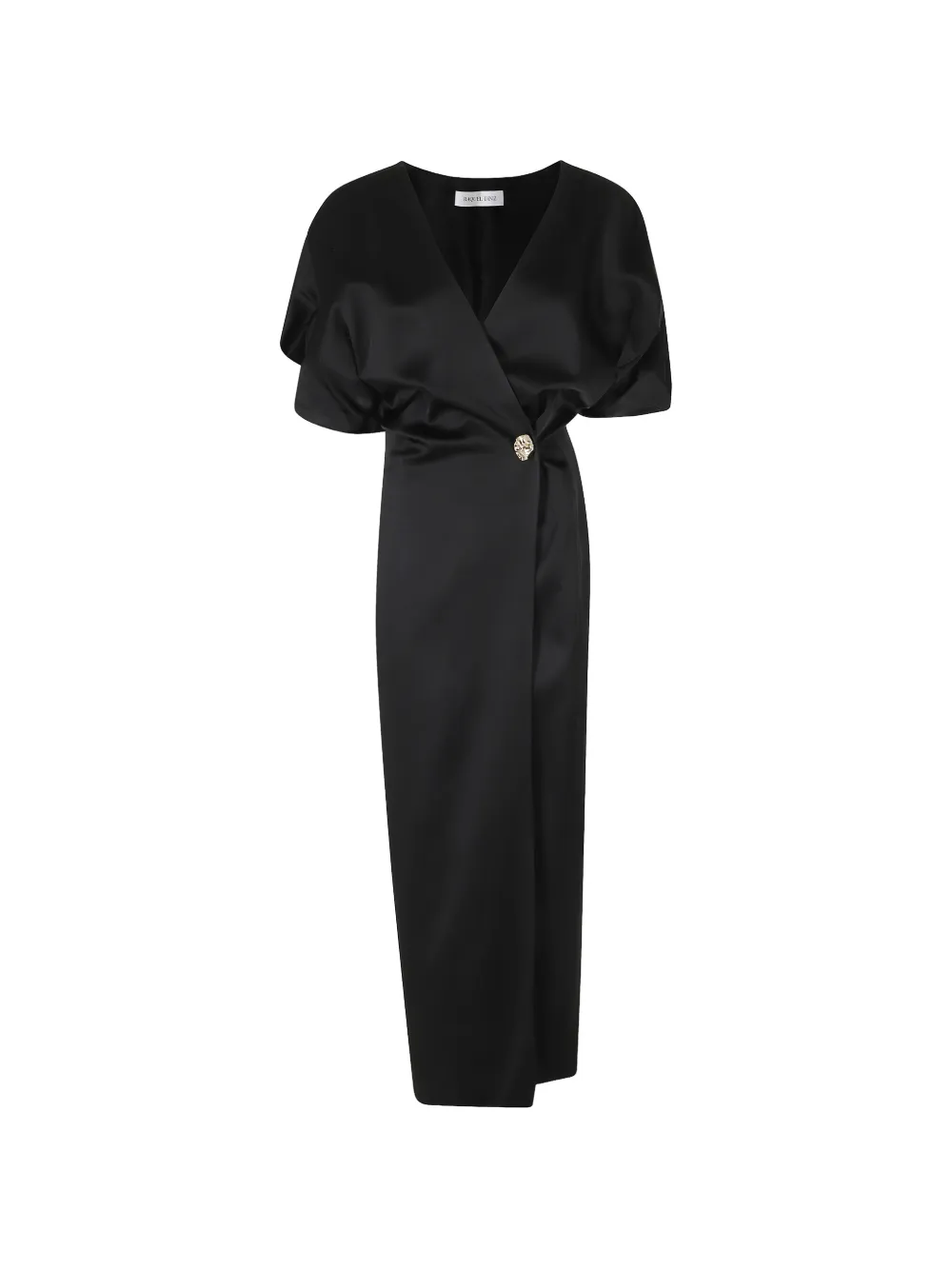 Raquel Diniz Anastasia draped midi dress - Black
