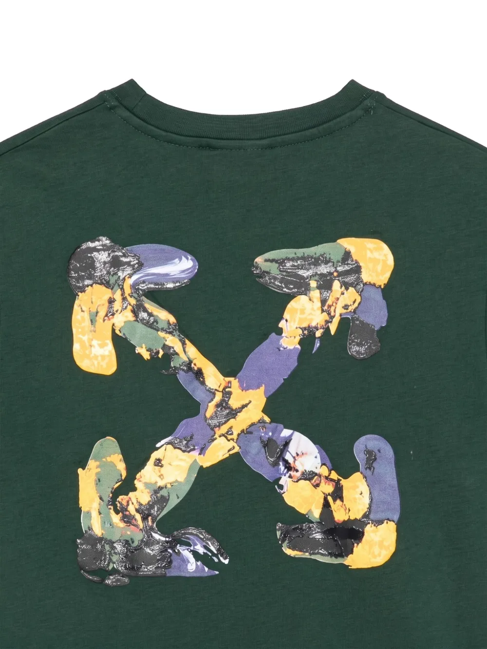 Off-White Kids T-shirt met pijlprint Groen