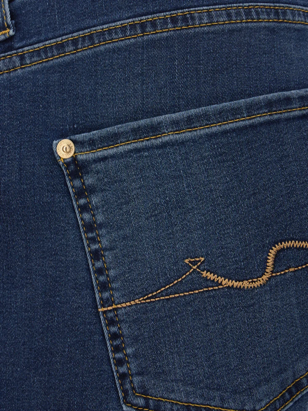 7 For All Mankind Jeans met borduurwerk en vervaagd effect Blauw