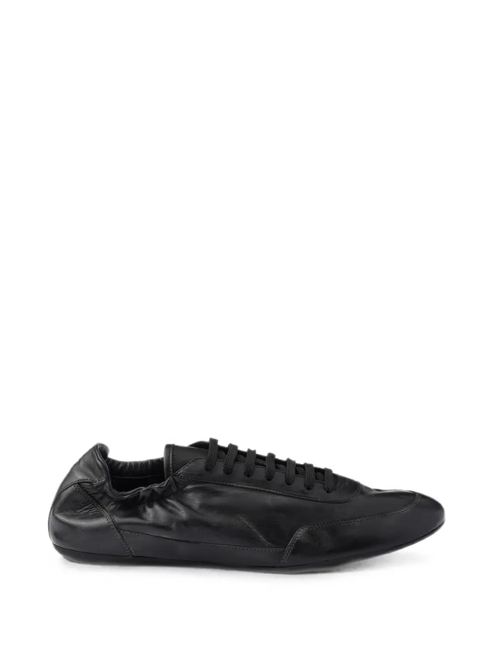 Prada Collapse leather sneakers Zwart