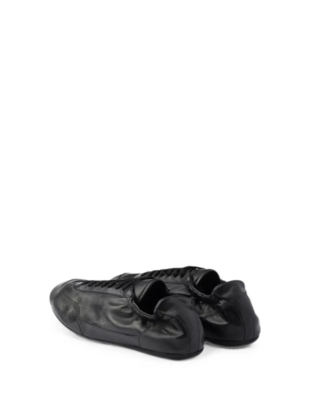 Prada Collapse leather sneakers Zwart