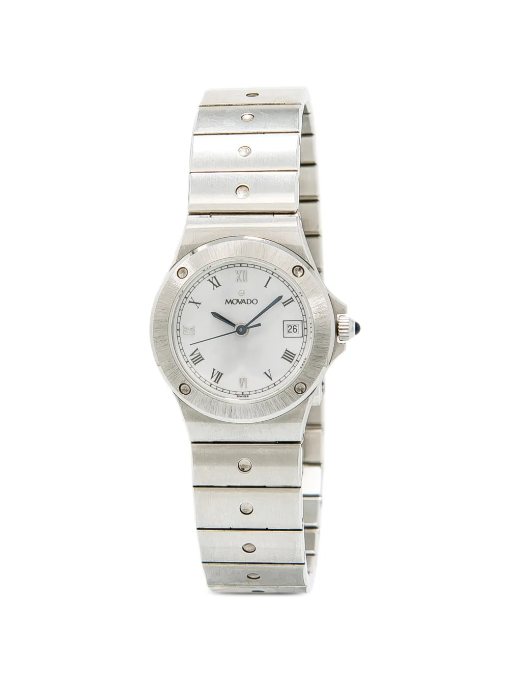Movado Roman numeral date 25mm watch - Bianco