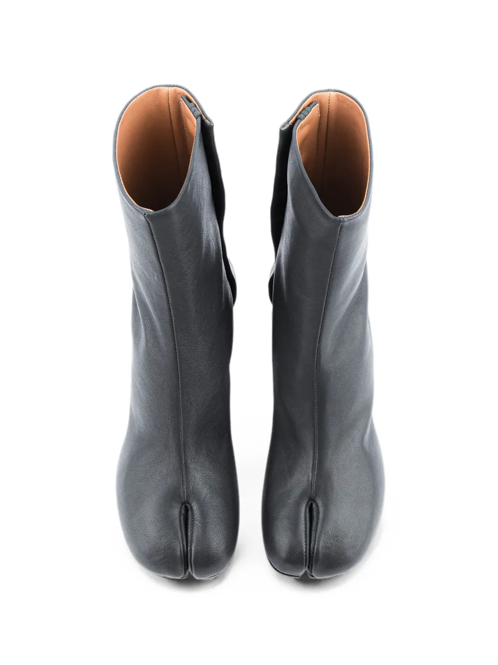 Maison Margiela Tabi leather ankle boots Zwart