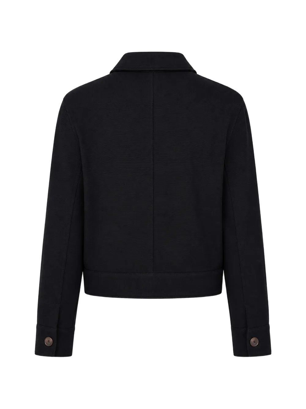 Vince Button-up jack met borstzak Zwart