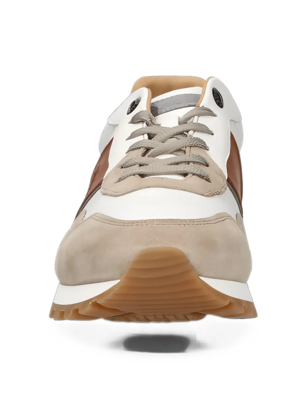 La Martina Heritage suede-panelled sneakers Wit