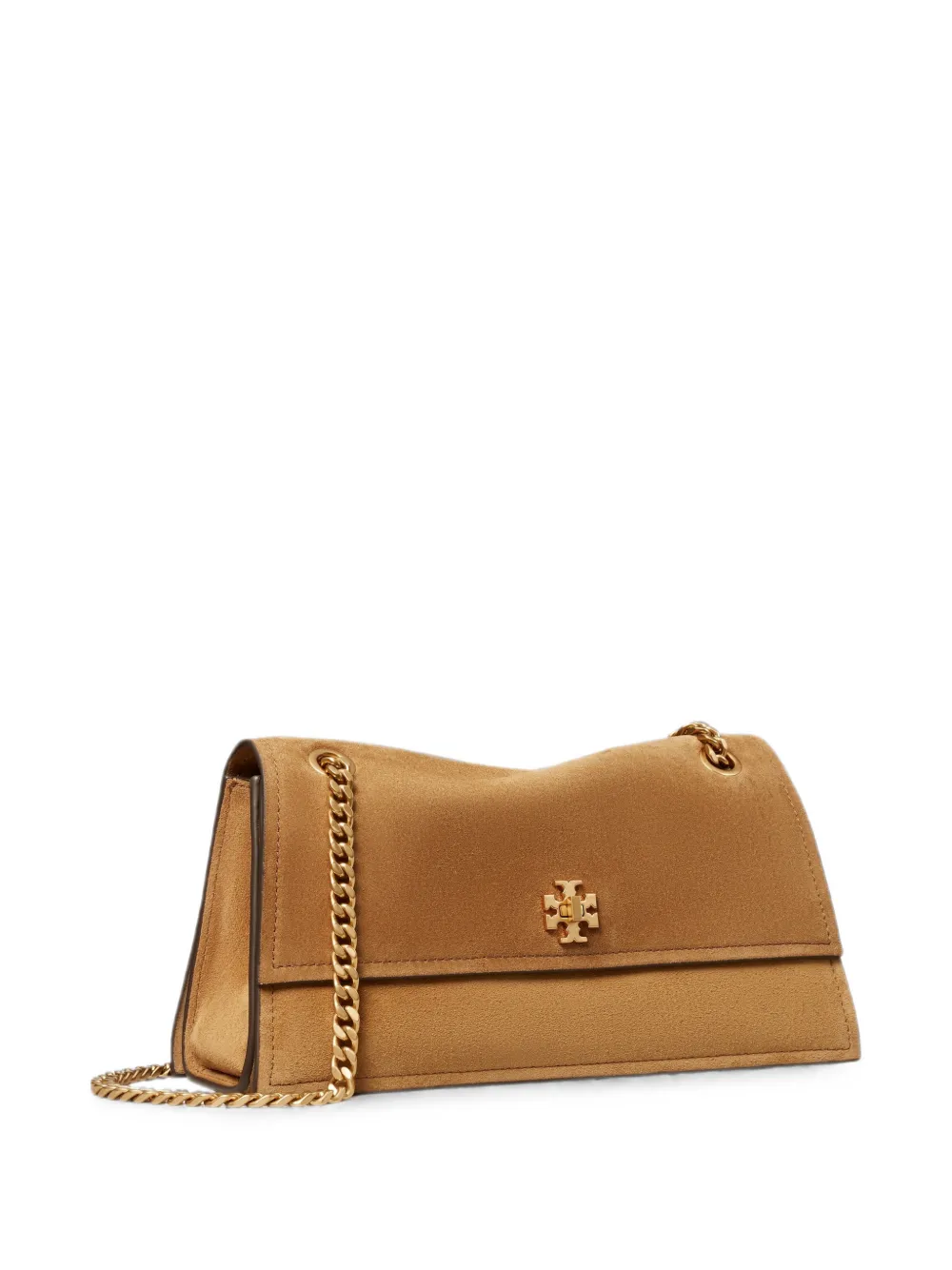 Tory Burch KIRA suède schoudertas Bruin