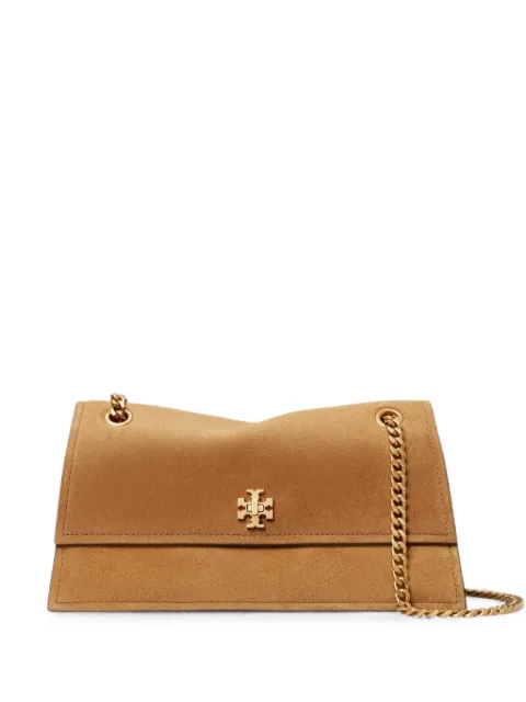 Tory Burch medium Kira turnlock-fastening suede shoulder bag