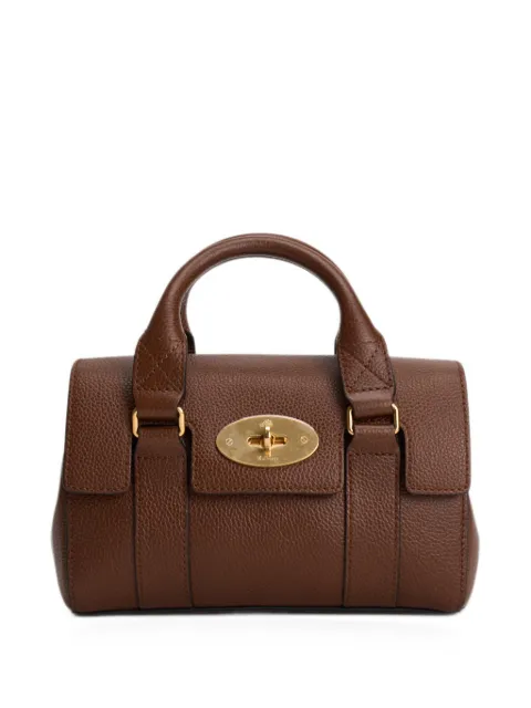 Mulberry mini Bayswater grained tote bag