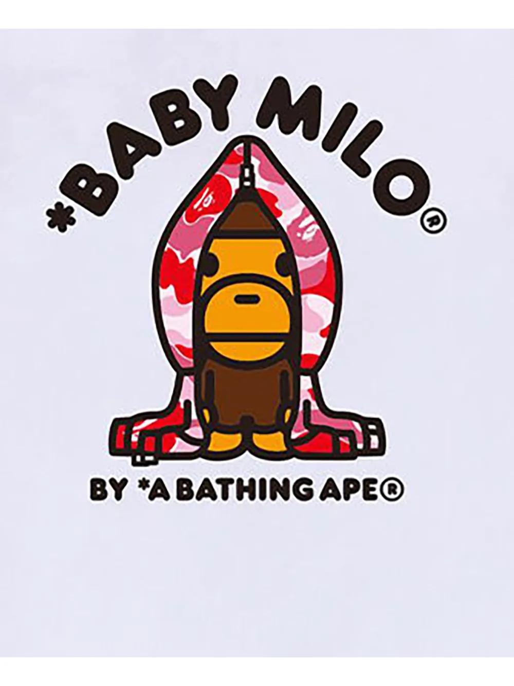 A BATHING APE T-shirt met print Wit