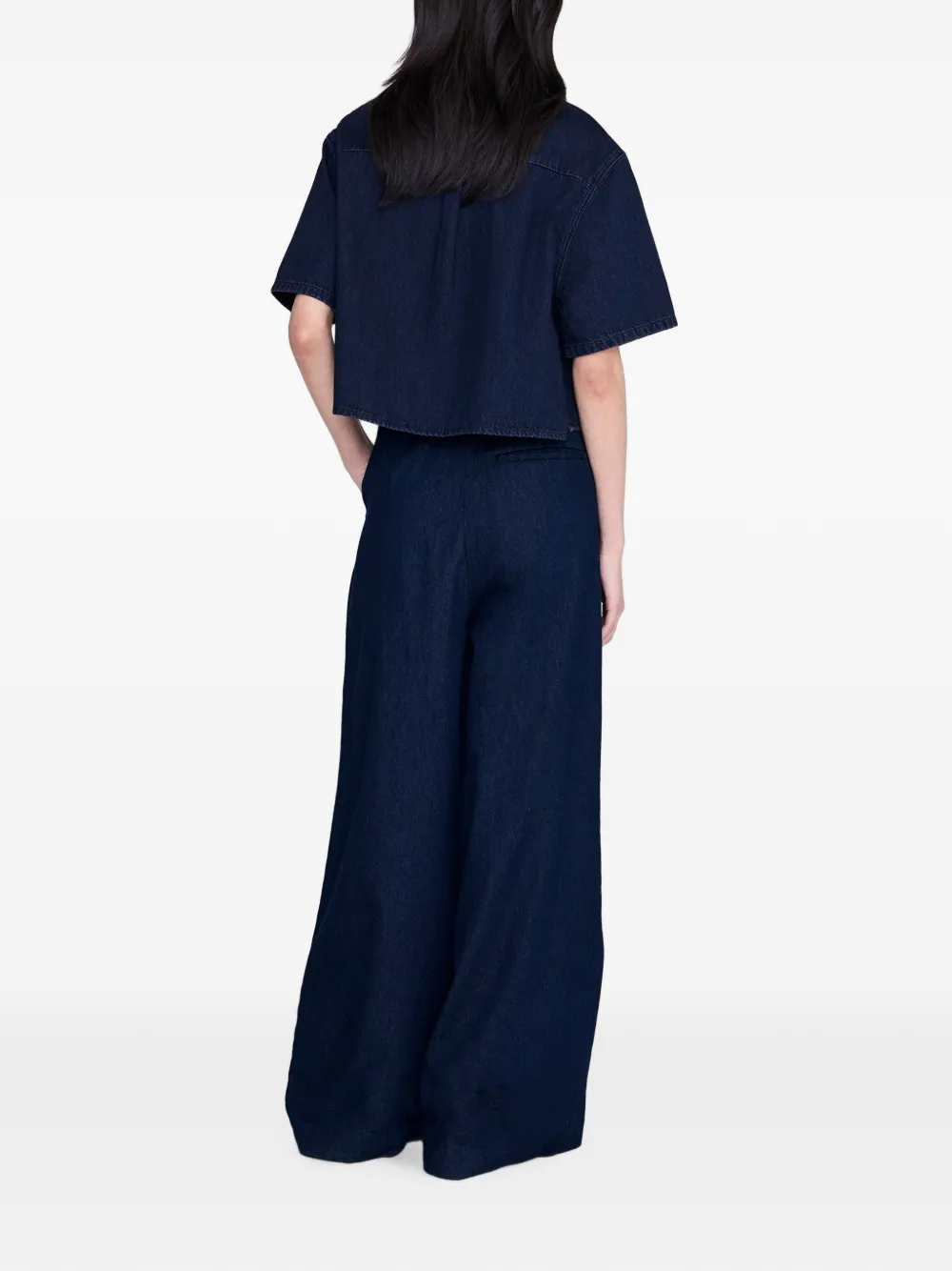 ANINE BING Lincoln blouse Blauw