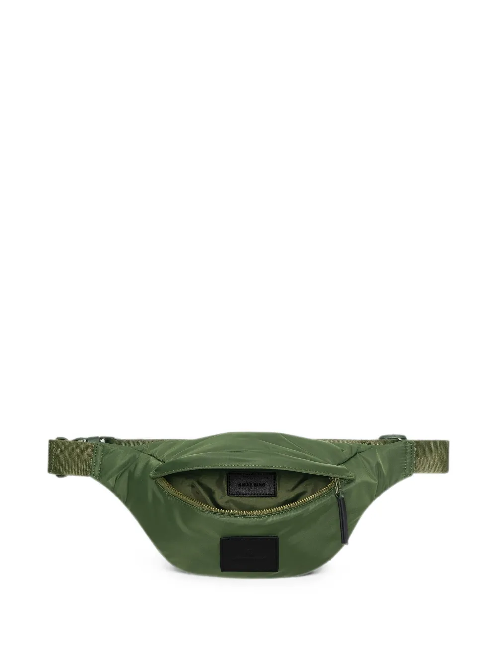 ANINE BING Leon kleine nylon heuptas Groen