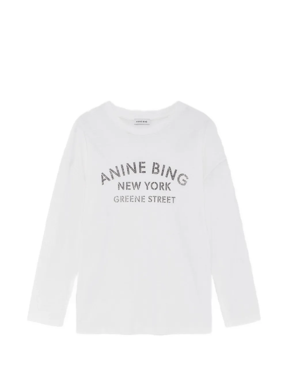 ANINE BING T-shirt met logoprint Wit