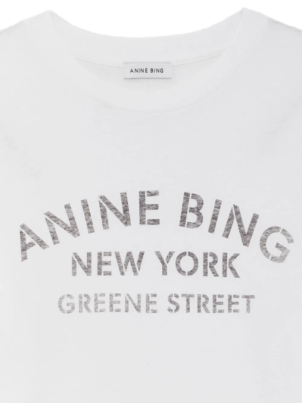 ANINE BING T-shirt met logoprint Wit