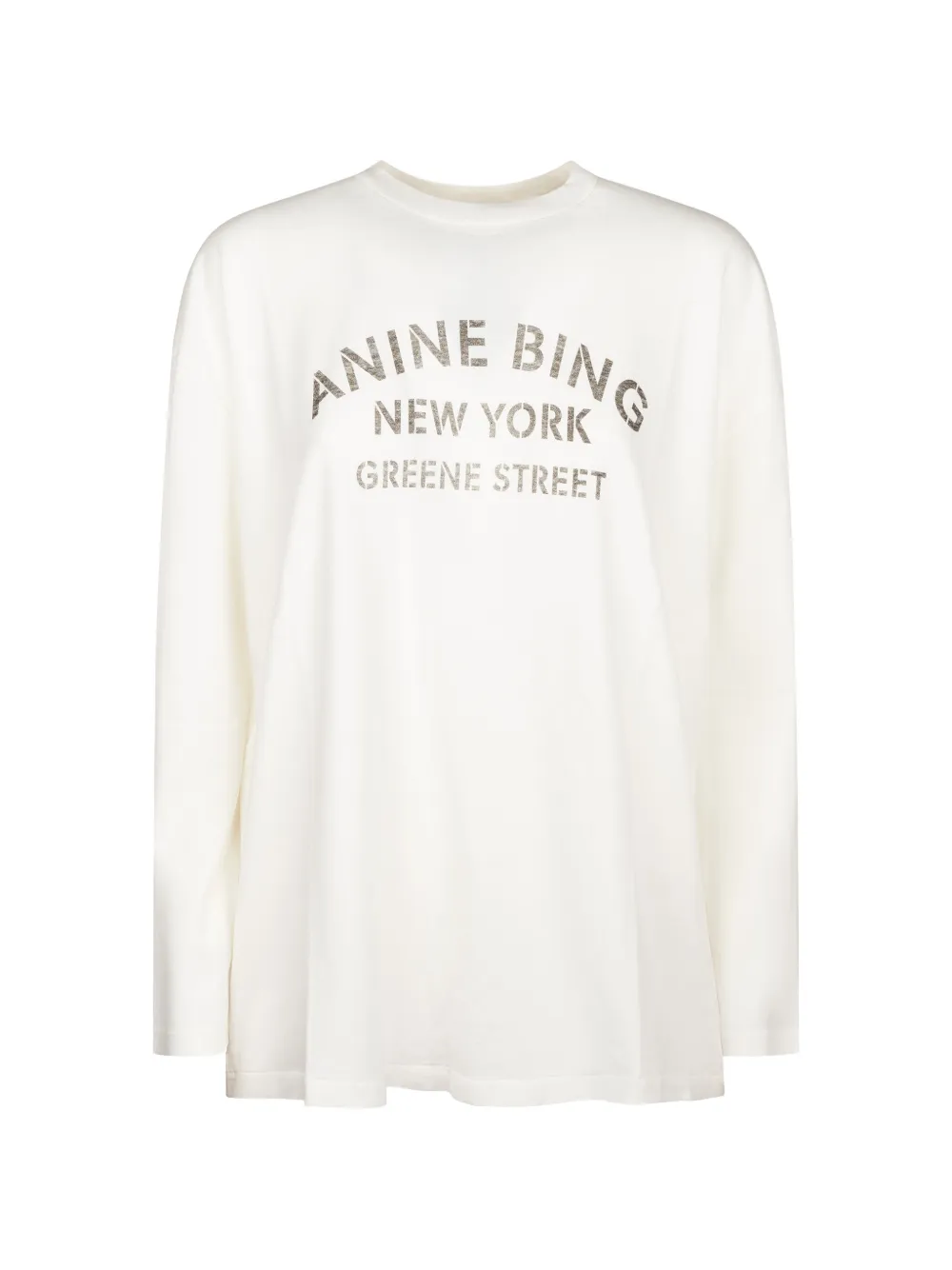 ANINE BING T-shirt met logoprint Wit