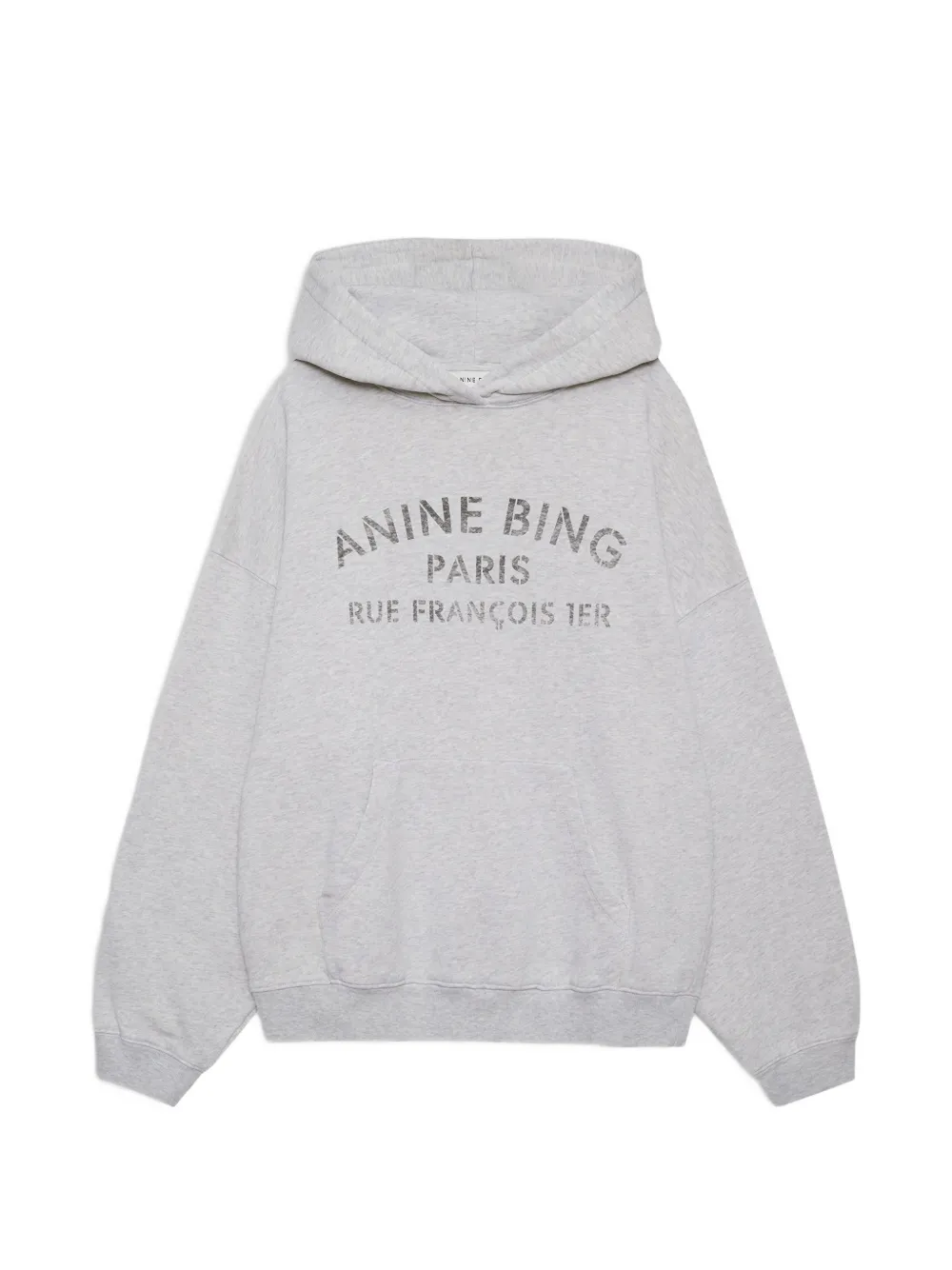 ANINE BING Harvey sweatshirt Paris Stencil - heather grey - Grigio