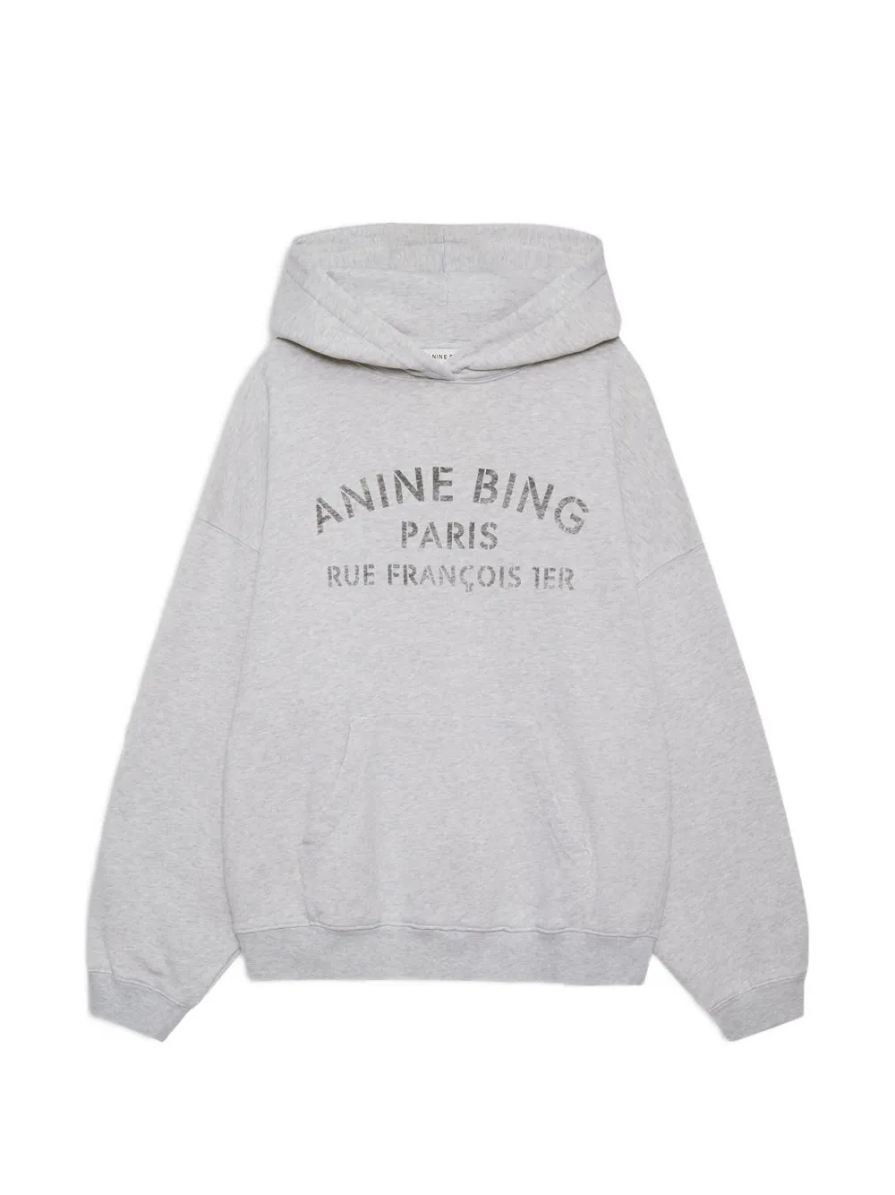 ANINE BING Harvey sweatshirt Paris Stencil - heather grey - Grau