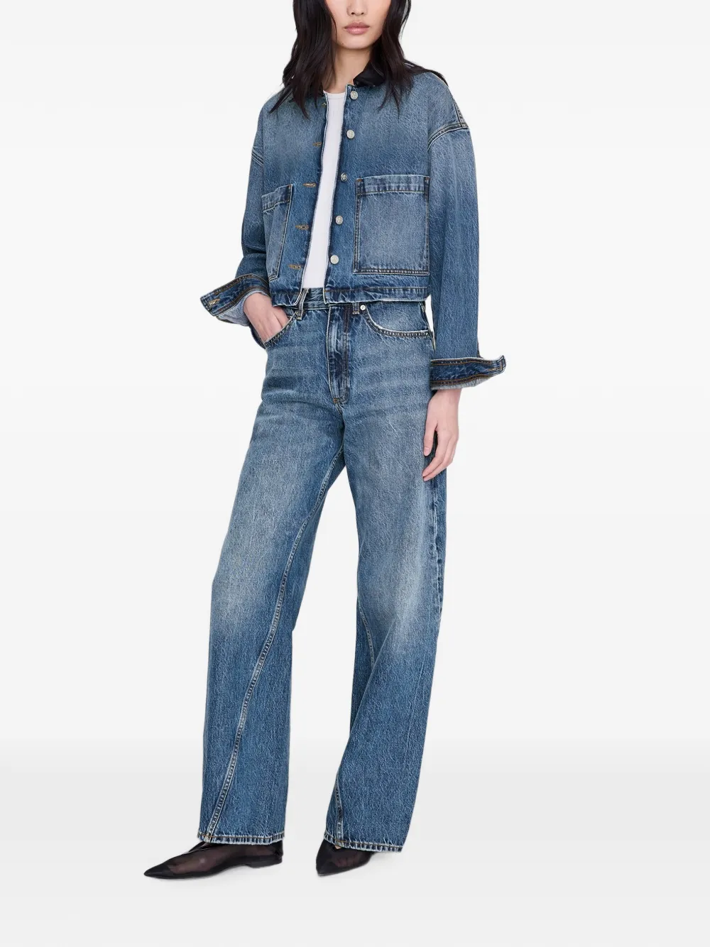 ANINE BING Yuma jack Blauw