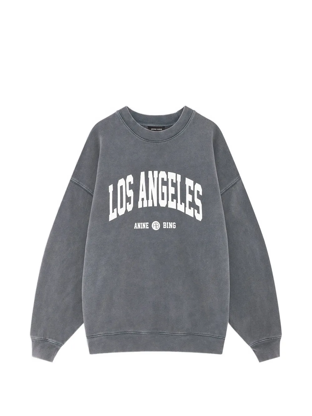 ANINE BING Miles Sweatshirt Los Angeles University - ausgewaschenes Grau