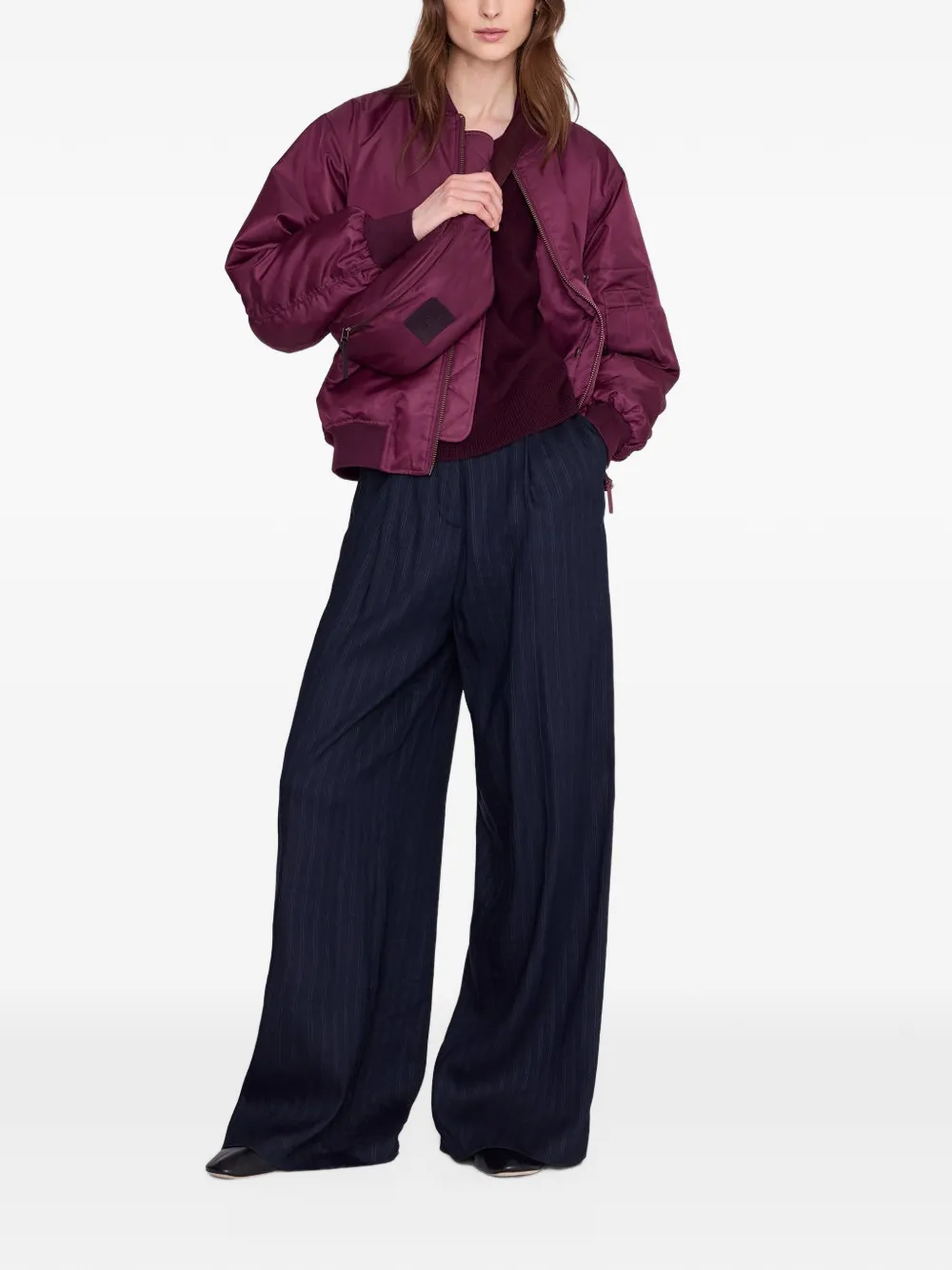 ANINE BING Kleine Leon nylon heuptas Rood