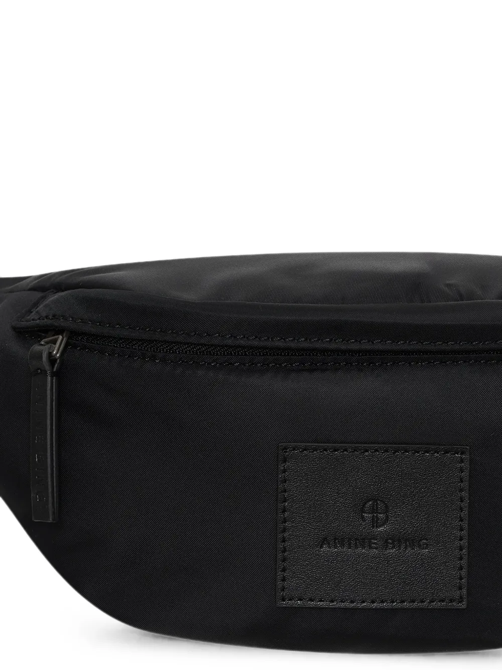 ANINE BING Leon kleine nylon heuptas Zwart