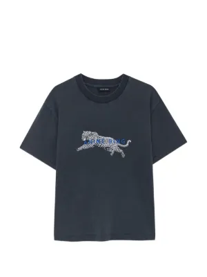 Alexander Wang logo-print short-sleeve T-shirt | Blue | FARFETCH