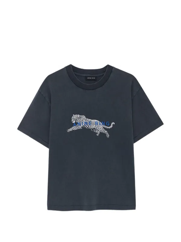 ANINE BING Cade T-shirt | Blue | FARFETCH BH